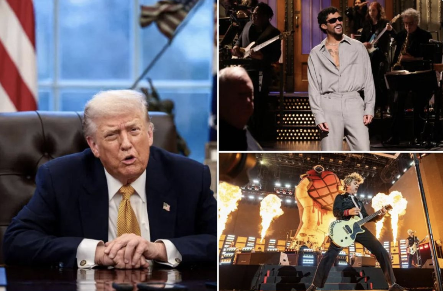 Trump dice que no asistirá al Super Bowl y que está «en contra» de Bad Bunny y Green Day