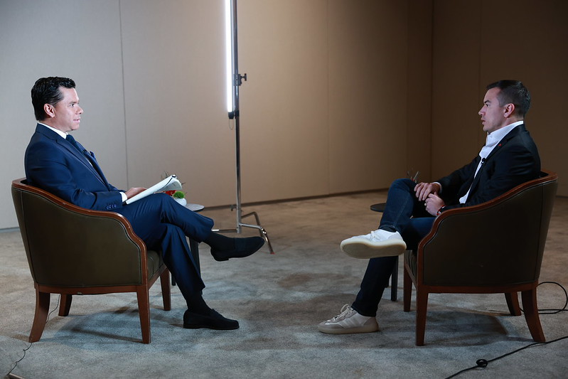 Noboa confirma a Univisión acciones conjuntas entre EEUU y Ecuador contra el crimen