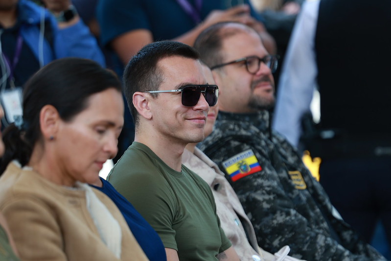 Noboa dice que «acabará» con figuras políticas  que apoyan criminales