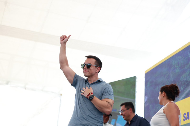 Noboa felicita a De la Espriella tras los resultados de la priemera vuelta: «ser mal perdedor es algo contagioso»