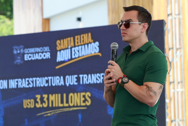 Noboa dice que militares de paises extranjeros podrán desplegarse y operar con inmunidad en Ecuador