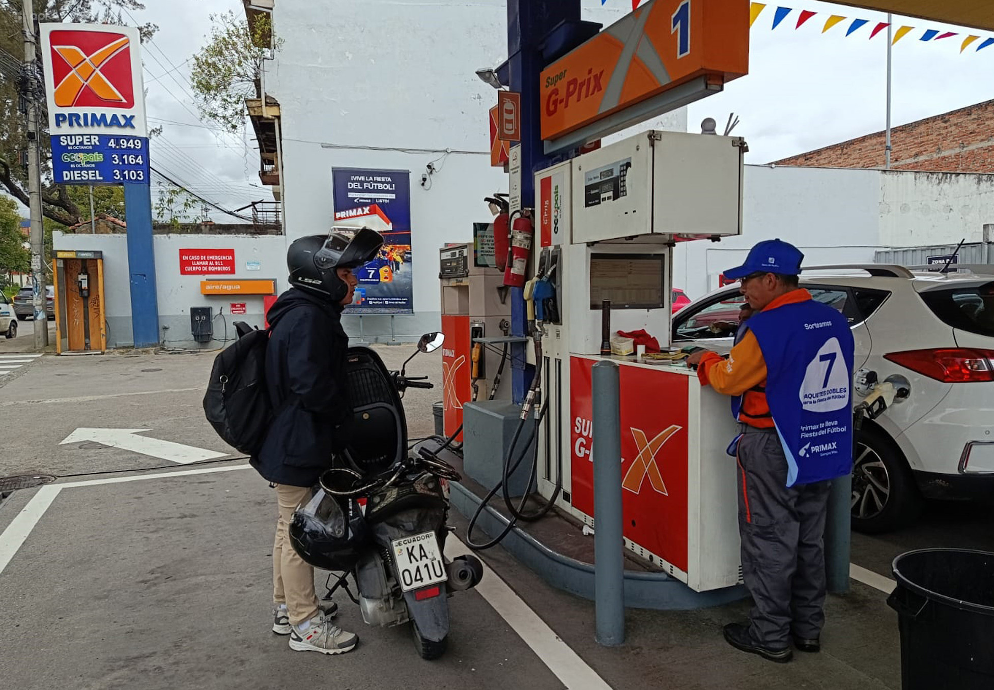 Sube el precio de los combustibles por cuarto mes consecutivo en Ecuador