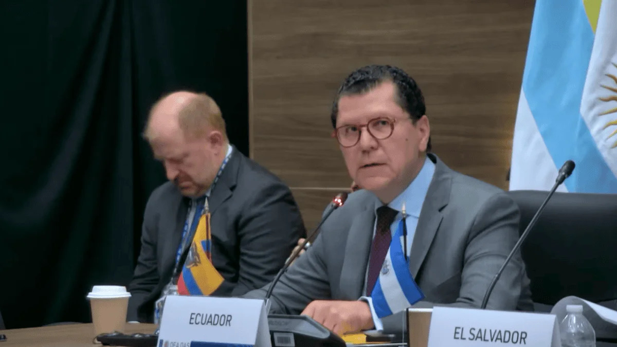 Ecuador destaca en la OEA la cooperación regional para combatir el crimen transnacional