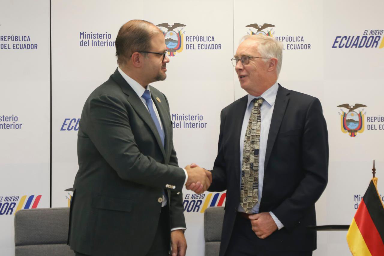 Ecuador y Alemania acuerdan fortalecer la cooperación para combatir al crimen organizado